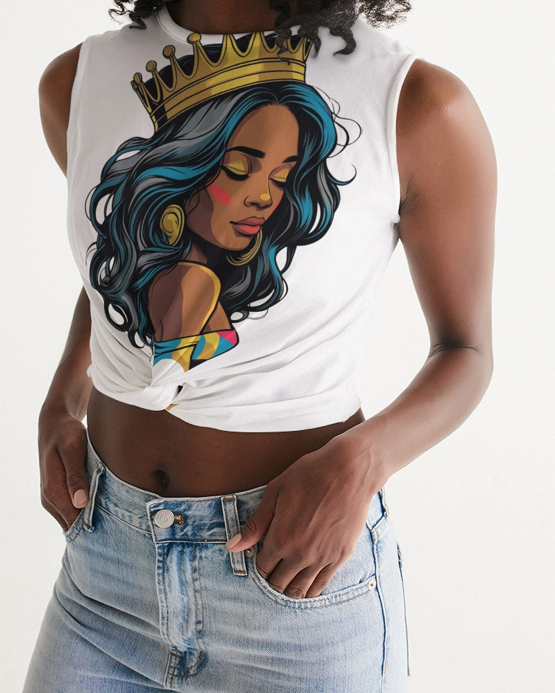 I Am HER Women's  All-Over Print Twist-Front Tank